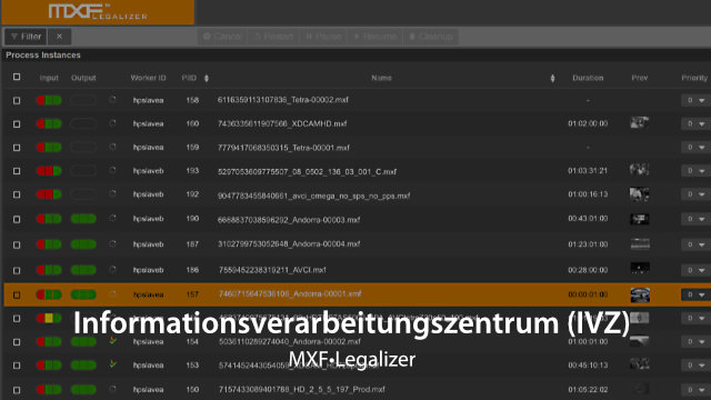 IVZ beauftragt Repair-Transcode™-Funktion für MXF Legalizer zur Nutzung beim WDR