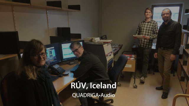 QUADRIGA•Audio Installation bei der RÚV, Island