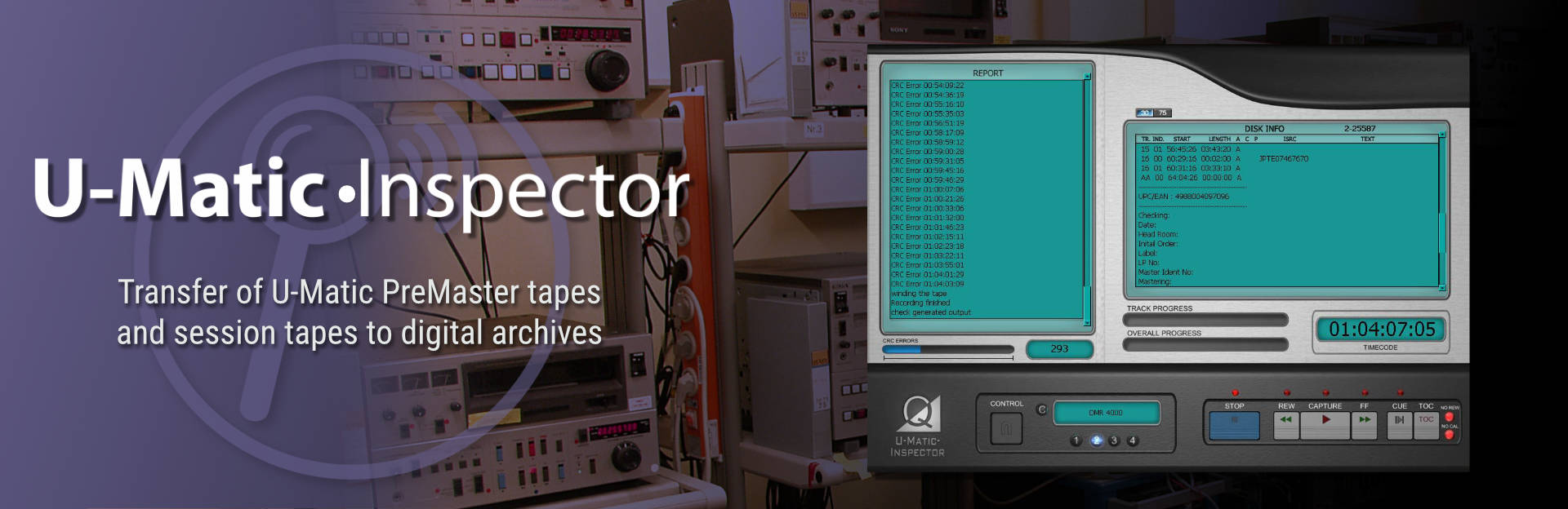 U-Matic&bull;Inspector Banner